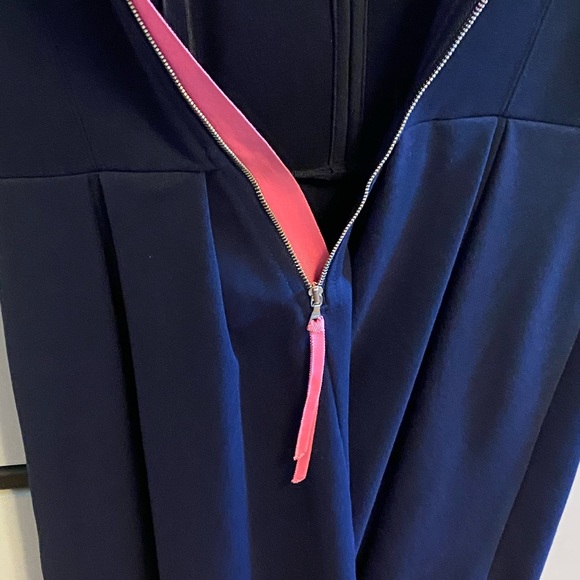 Rebecca Taylor Cobalt Flare Dress👗w/Ribbon Zipper - Picture 7 of 16